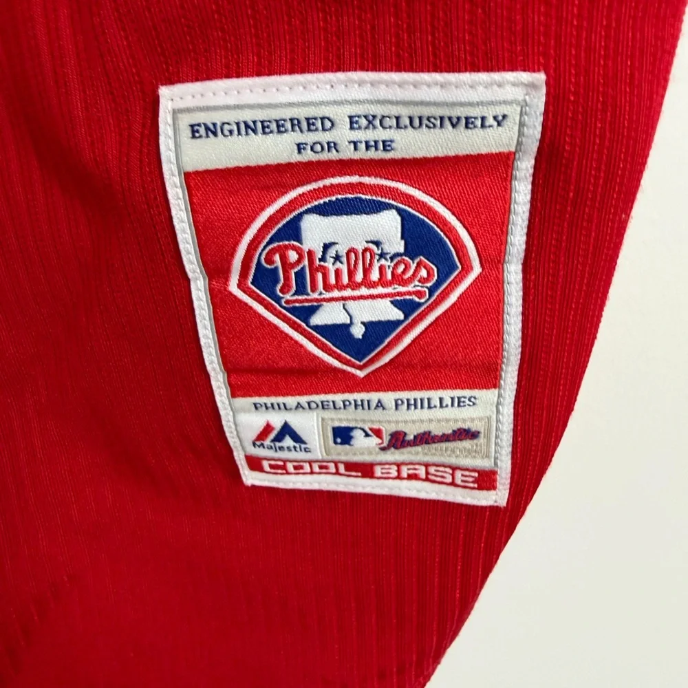 Majestic Phillies Red Baseball Jersey - Excellent condition - Picture 7 of 15